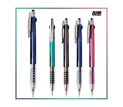 히트3색 6링 UV니들터치 볼펜