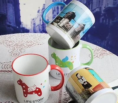 포토머그 핸드라인 머그컵 345ml 12온스