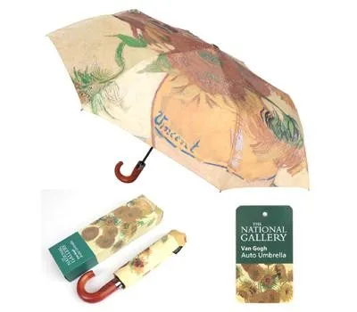 명화 3단 완자 곡자우산 반고흐-해바라기